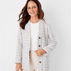 Ann Taylor tweed blazer